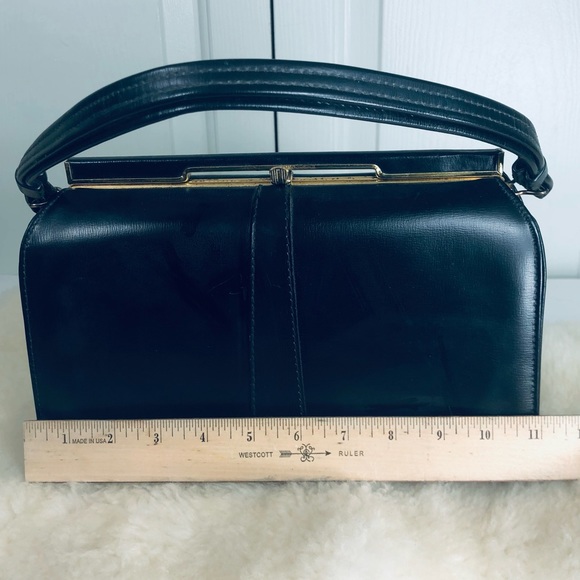 Vintage EHB Kelly Style Snap Closure Genuine Leather Bag - Picture 5 of 13